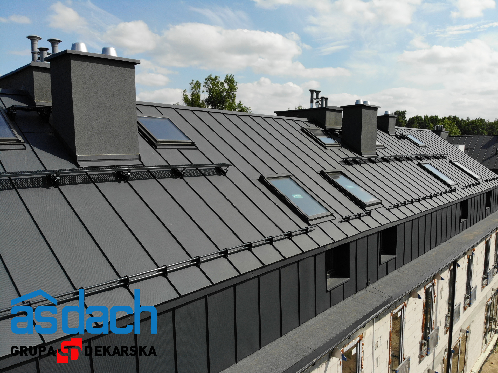 Panel dachowy na rąbek PD510 NANO RAL7016